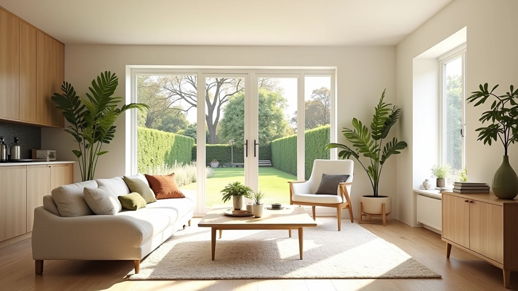Bright, airy home interior with natural light streaming through windows