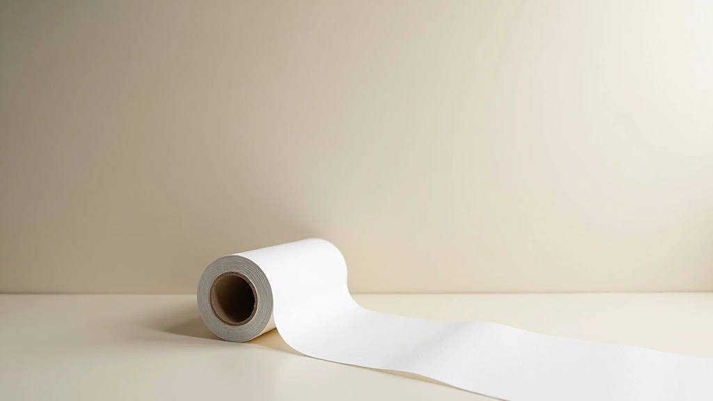 Roll of self-adhesive foam weatherstripping next to door frame showing before and after installation