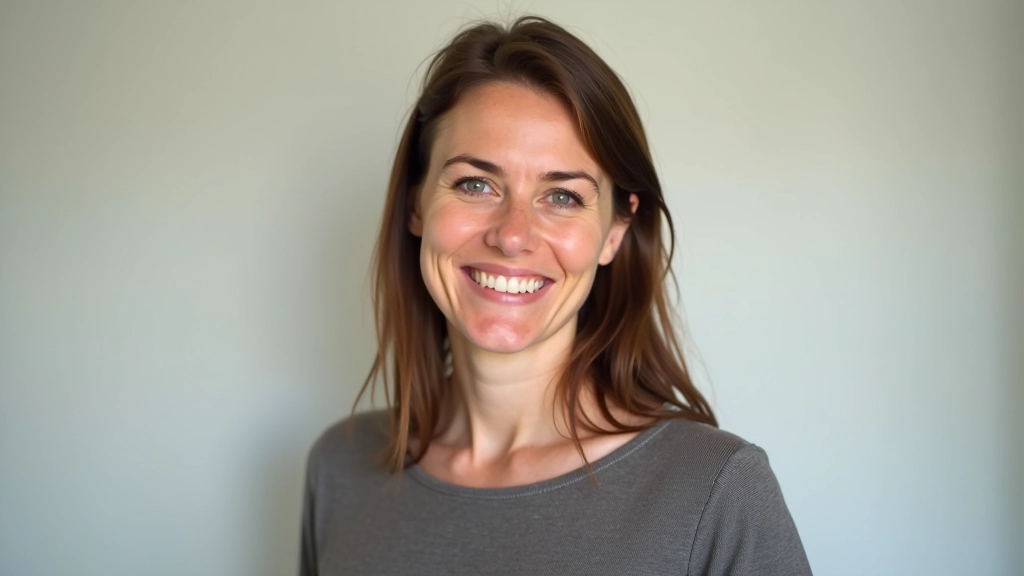 Ciara, garden and patio designer, portrait from chest up, warm expression, natural lighting